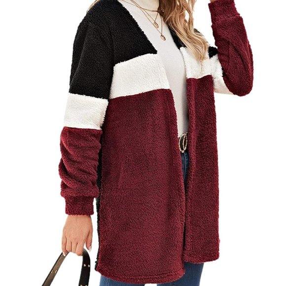 NWT On-Trend Lightweight Teddy Fuzzy Duster Coat - Picture 4 of 4